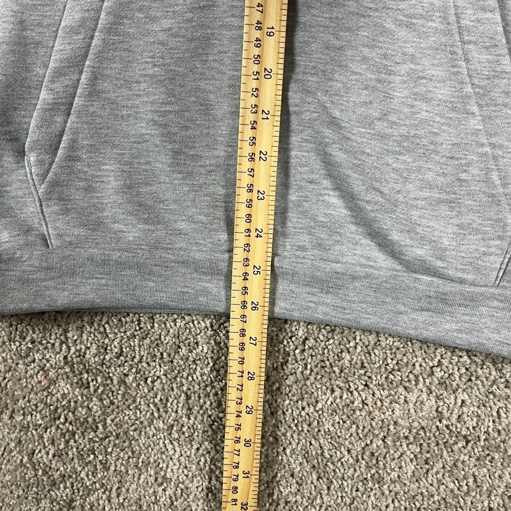 Nike Hoodie Dri-Fit Mens S Swoosh Gray High Neck Therma Drawstring‎ Logo